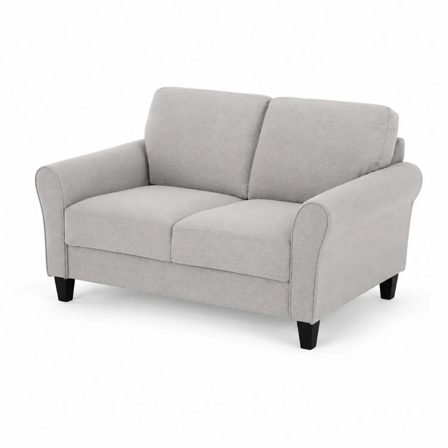 Zweisitzer Sofa Textil Grau 150 cm