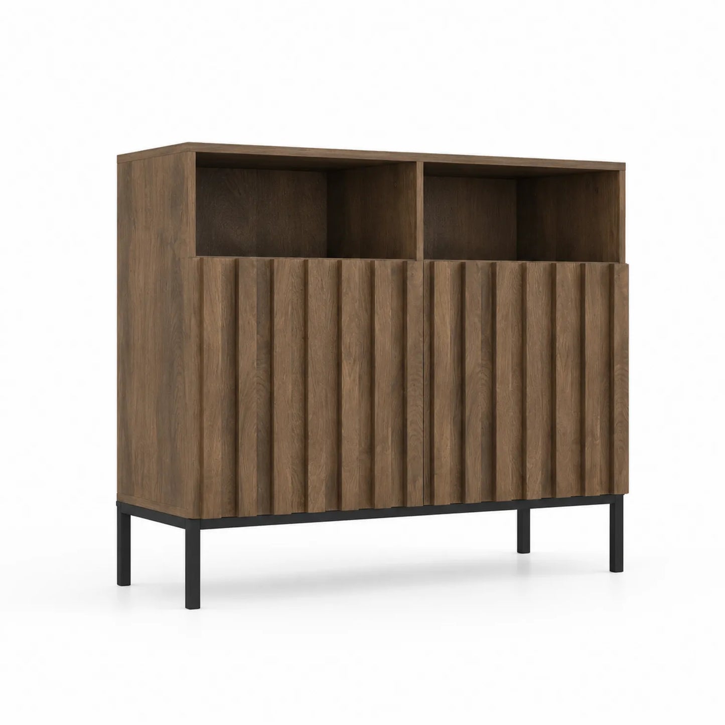 Sideboard Holz Braun mit Metallbeinen