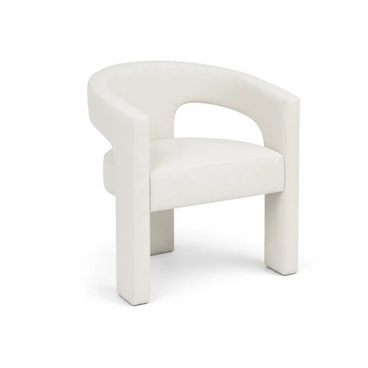 Esszimmerstuhl Kunstleder Weiß 75cm