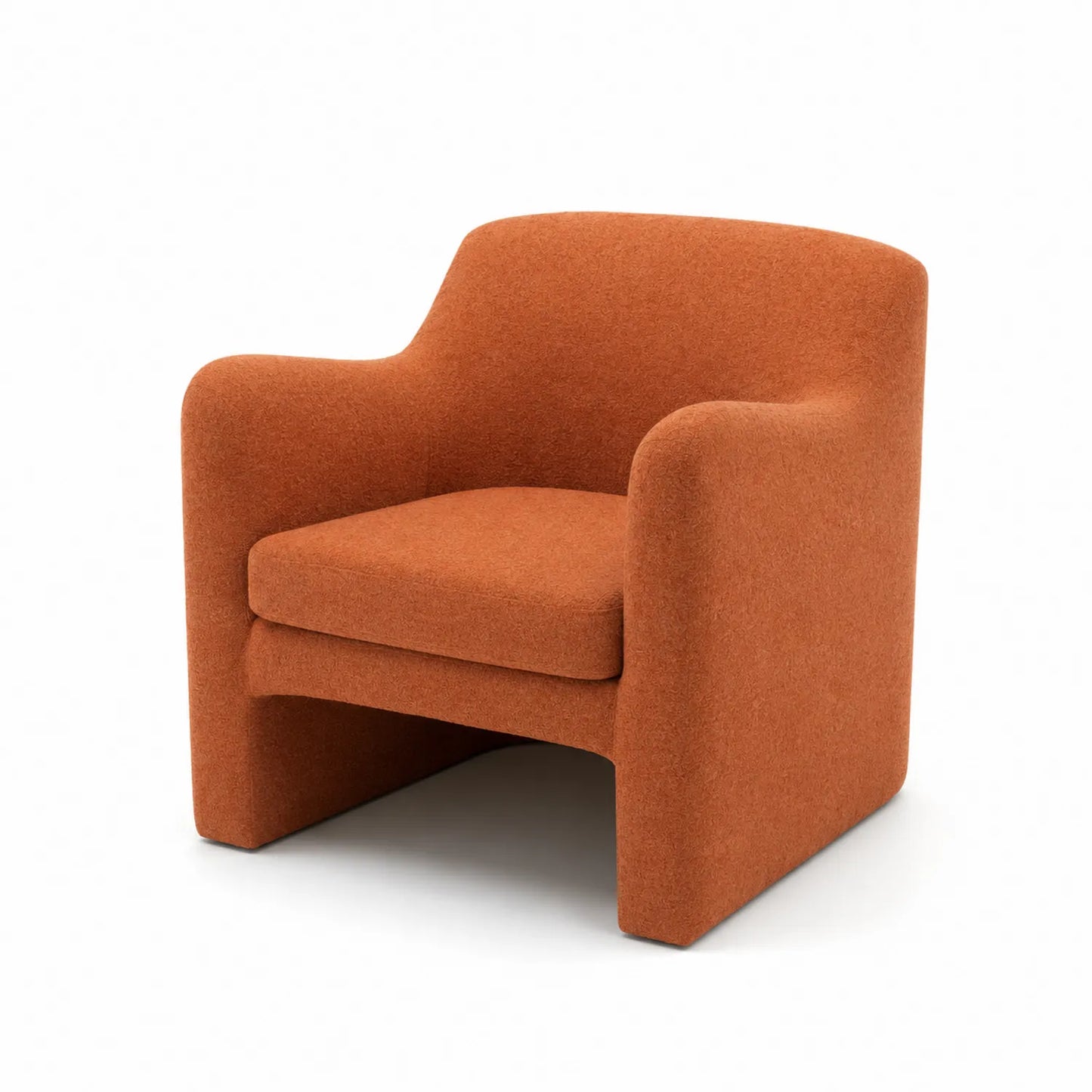 Sessel aus Stoff, Orange, 80x75x70 cm
