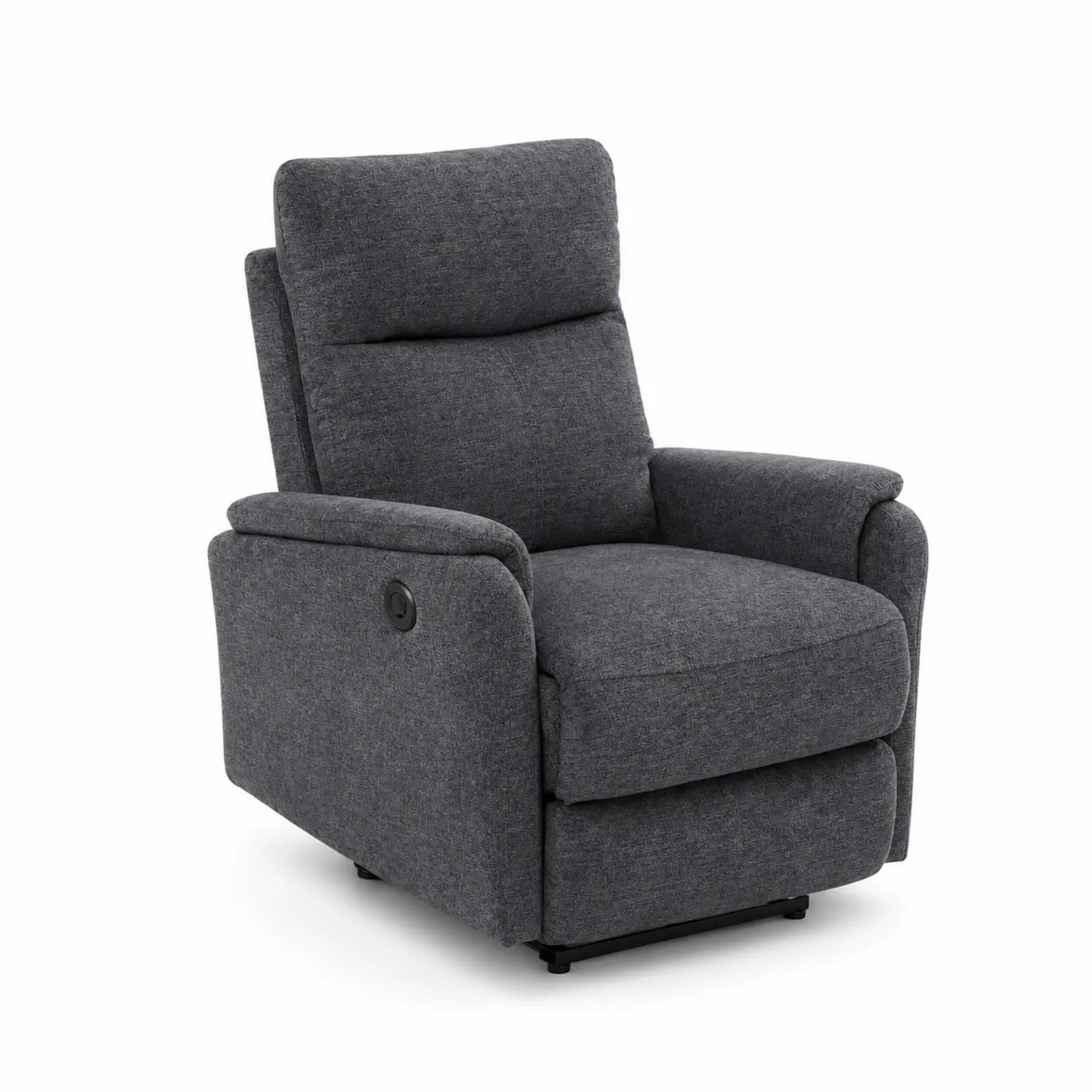 Verstellbarer Relaxsessel Polyester Dunkelgrau